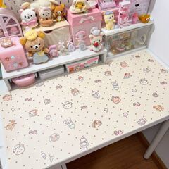 ins风少女房间电脑桌垫皮革防水耐脏可爱宿舍鼠标垫书桌桌布代发
