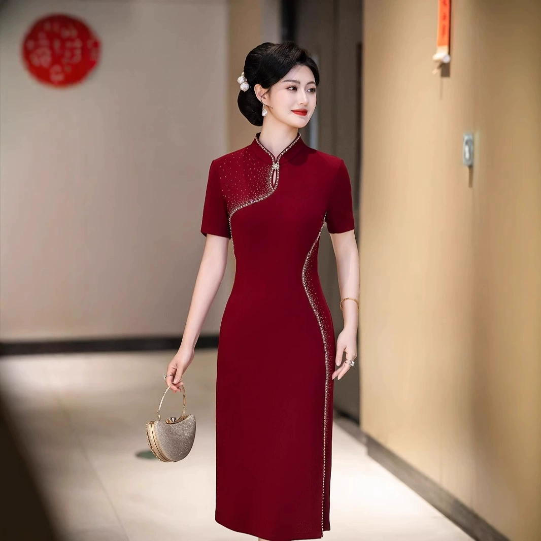 Cheongsam мама свадебный банкет 2025 новая свадебная одежда