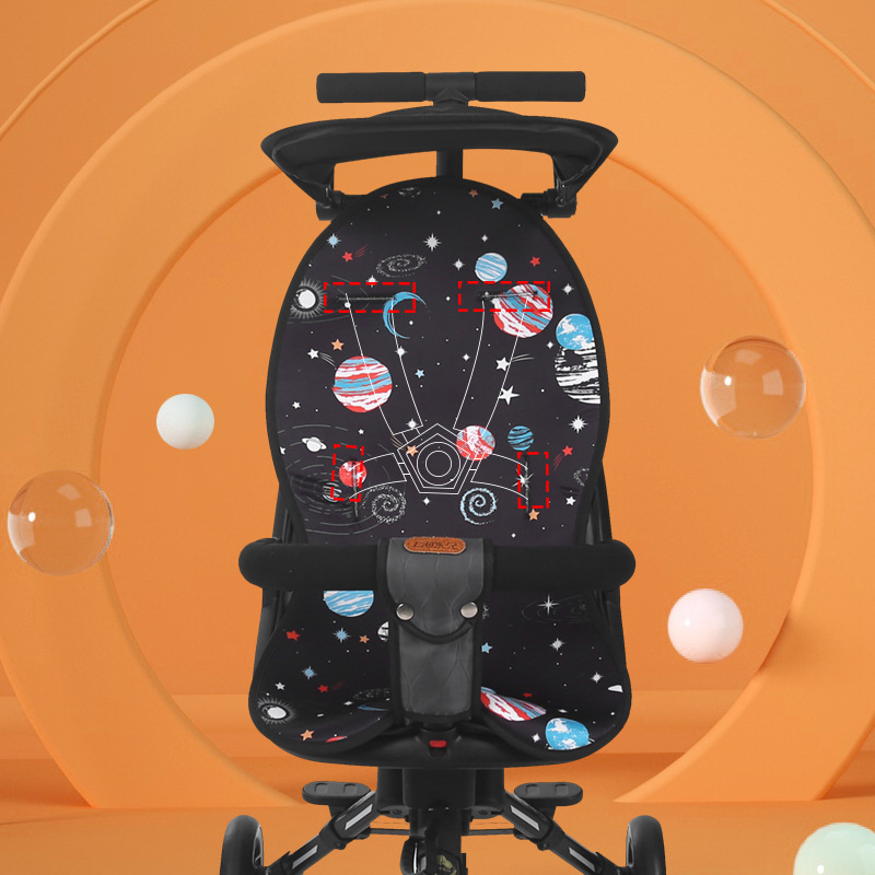Bebé caminando artefacto cojín accesorios asiento cojín trasero carro universal engrosada cojín de algodón para la primavera, el otoño y el invierno