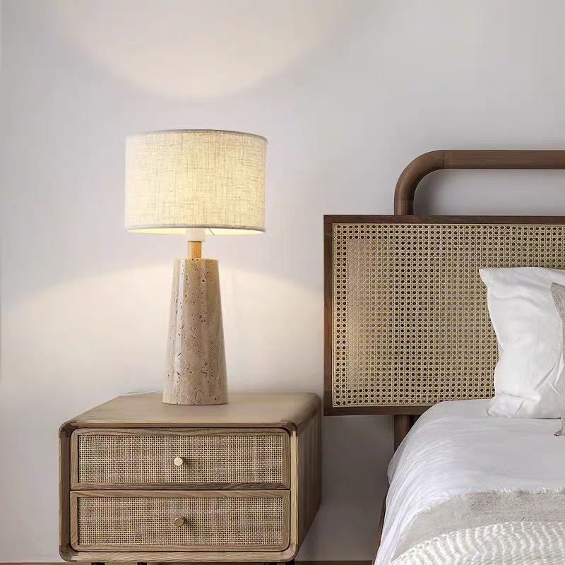 Huangdongshi retro table lamp-style study bedroom bedside table nightlight antique bedroom high-level landing