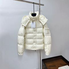 2024蒙口M家白雾面哑光羽绒服男女情侣款跨境外贸外套加厚