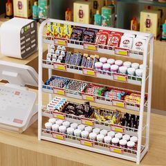 スーパーマーケットの小さな棚コンビニエンスストアのレジガムスナック陳列棚薬局の小物多層収納ラック