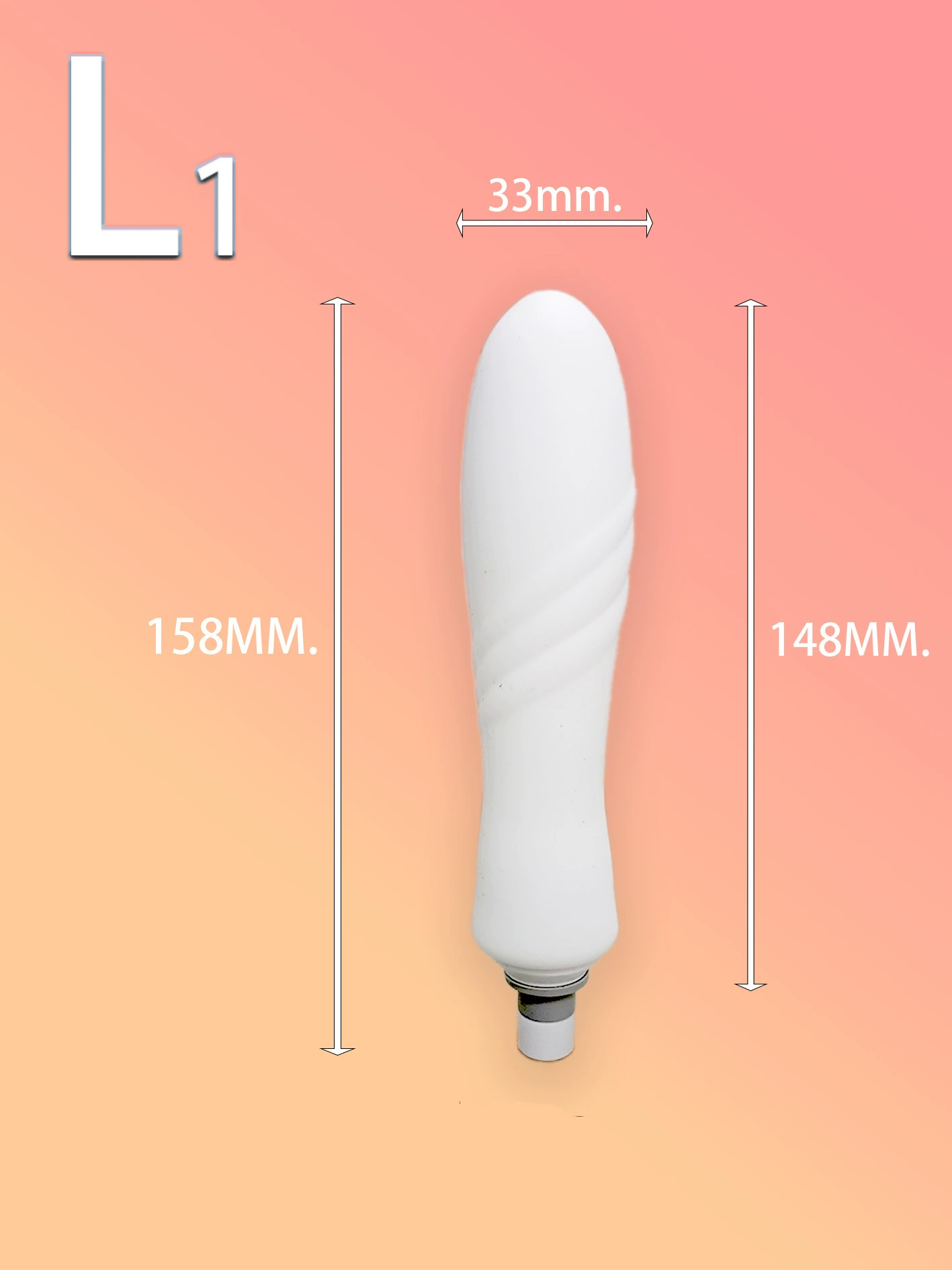 Replaceable Massage Gun Heads, 12 mm Interface, Silicone Quiet Attachments, Multi-Shape Kit