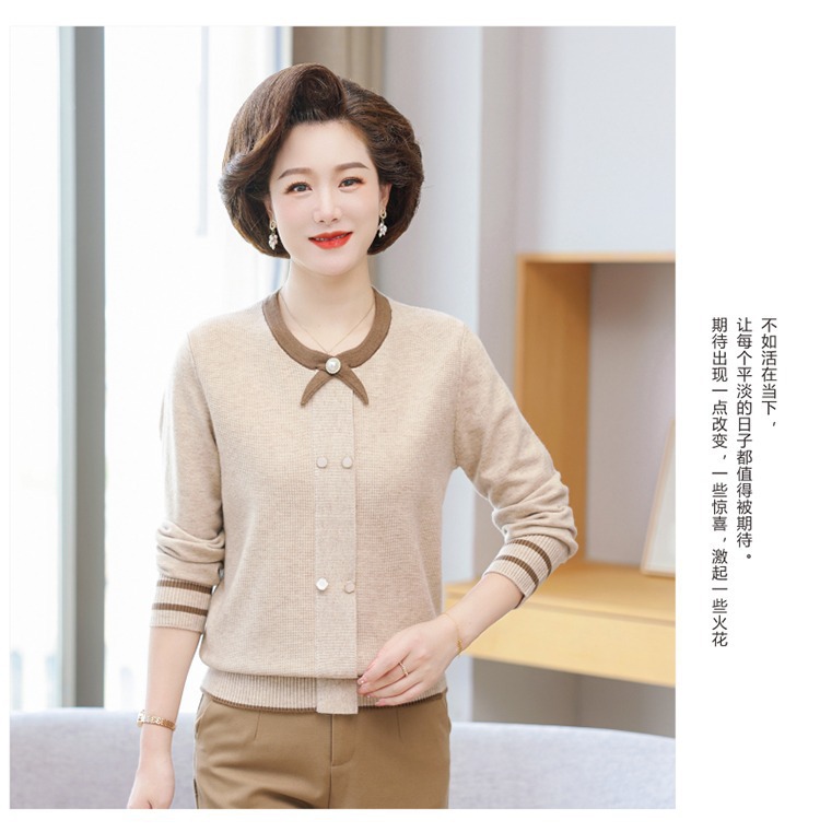 E5963 920K ÁO LEN NỮ TAIRYA ÁO LEN MÙA XUÂN THU ĐÔNG TRUNG NIÊN THỜI TRANG NỮ G03 SẢN PHẨM MỚI