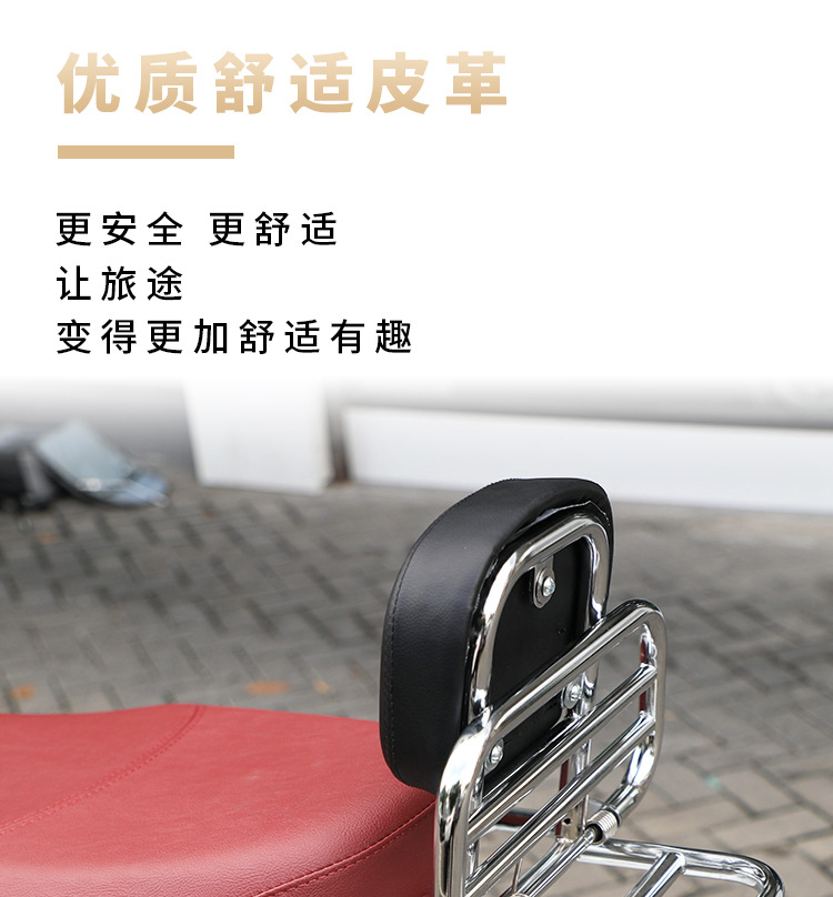 Suitable for Gwangyang Newmany125 Motorcycle Backrest Bar Tail Frame Backrest Decoration Modification, Safe and Sturdy Rear Backrest