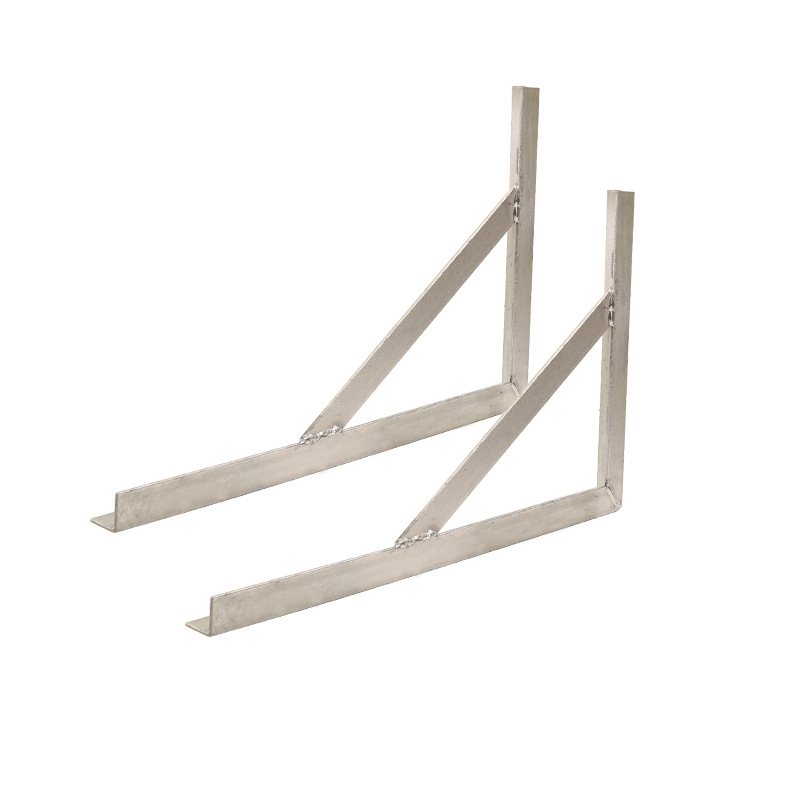 (2개) 두꺼운 각도 철 브래킷 라미네이트 플레이트 지원 삼각대 아연 도금 가스 파이프 라인 고정 파티션 벽 베어링 견인