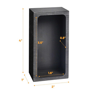 1kg Gold Silver Graphite Mold Mould Crucible for Melting