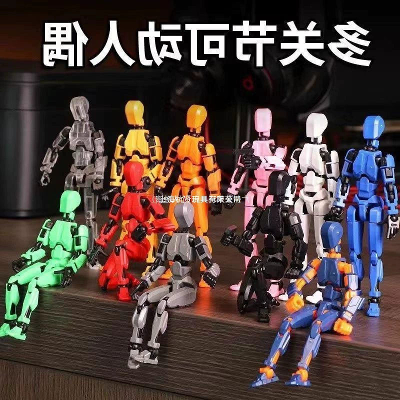 Печатная кукла-мальчик первого поколения, многосоставная, подвижная, ручной работы, для снятия стресса