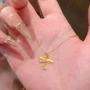 小红爆款小星星蝴蝶结锁骨链