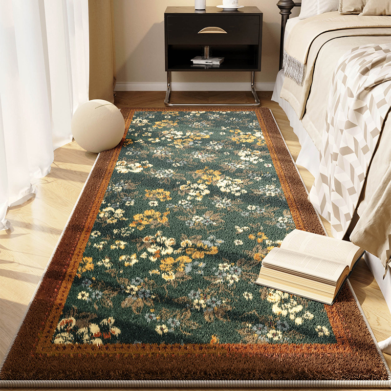 American Retro Bedroom Bedside Imitation Cashmere Carpet Living Room Bay Window Insulation and Stain-Resistant Easy-Care Long Anti-Fall Floor Mat American Retro Bedroom Bedside Imitation Cashmere Carpet Living Room Bay Window Insulation and Stain-Resistant Easy-Care Long Anti-Fall Floor Mat