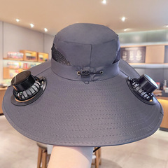 クロスボーダー新しいソーラーサンシェード帽子夏の登山釣り帽子抗 UV 充電ファン漁師の帽子