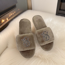 跨境外贸毛毛拖鞋健康鞋室内家居毛绒拖鞋平底居家棉批发加厚保暖