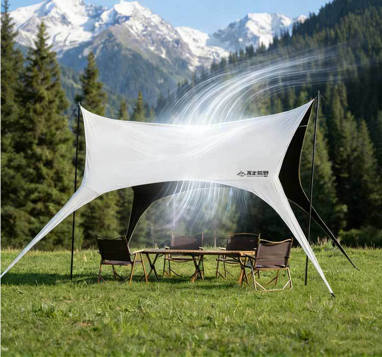 More Than Just a Wilderness Vinyl Canopy Tent, Outdoor Camping Gear, No-Setup Quick-Open Rainproof and Sunshade Tarp