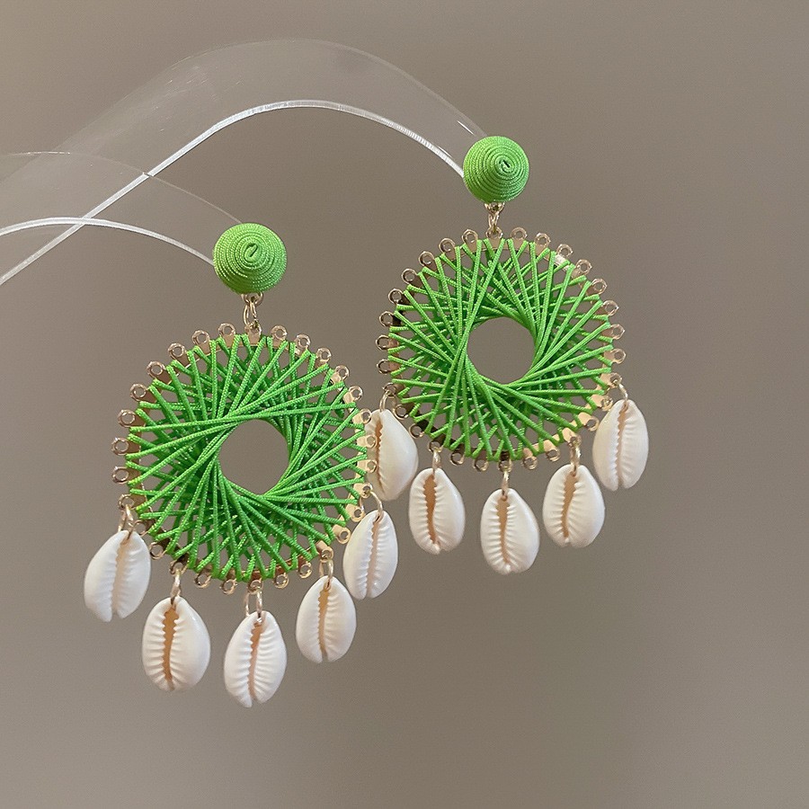 Pendientes de borla de flores de gasa de aguja de plata Pendientes de dopamina de bosque dulce Pendientes de todo fósforo de tendencia de nicho Mujeres al por mayor