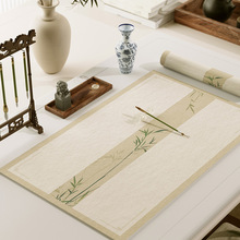 新中式毛毡桌布毛毡垫书法毛毡布书画 画文房四宝画 画毡用品毛笔