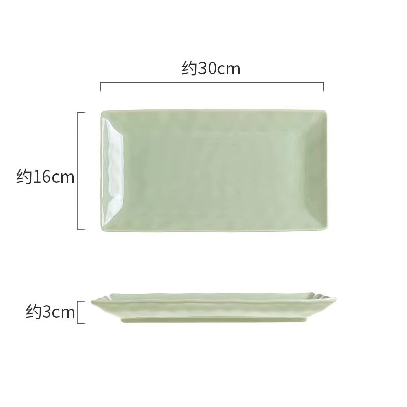 Nordic Cream Ceramic Tableware Set – High-Quality, Light-Luxury Dinnerware for Home Use