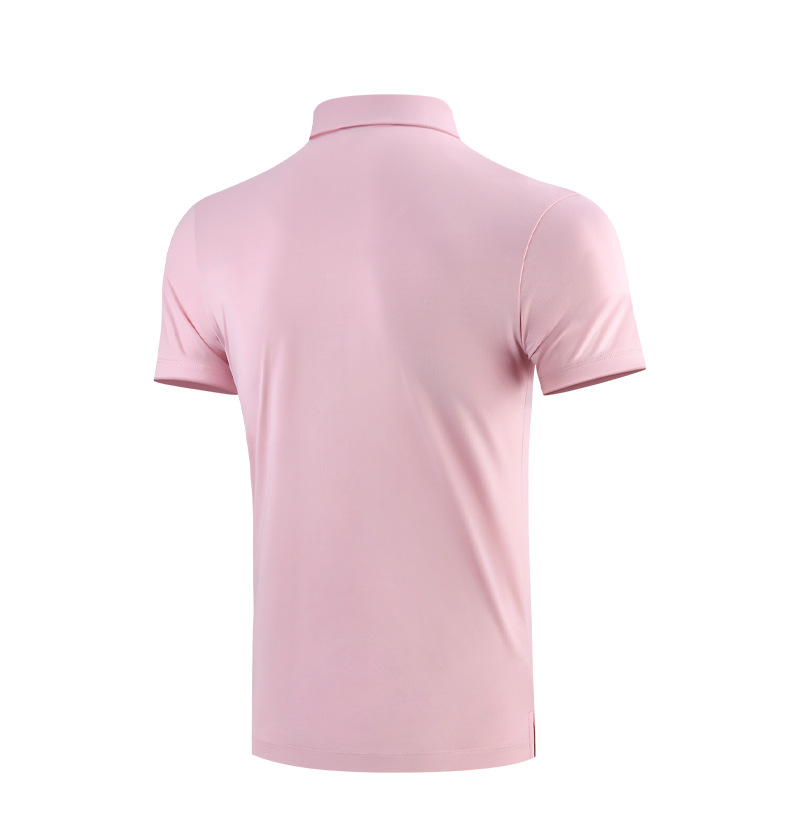 Áo thun golf nam ngắn tay thoáng khí nhanh khô chất liệu vải goff — Tay ngắn màu đen (Vải đính cườm) Tay ngắn màu đen (Vải đính cườm), Màu xanh navy, Màu hồng, Tay áo ngắn màu đen (Vải Lụa Sữa) chi tiết 25