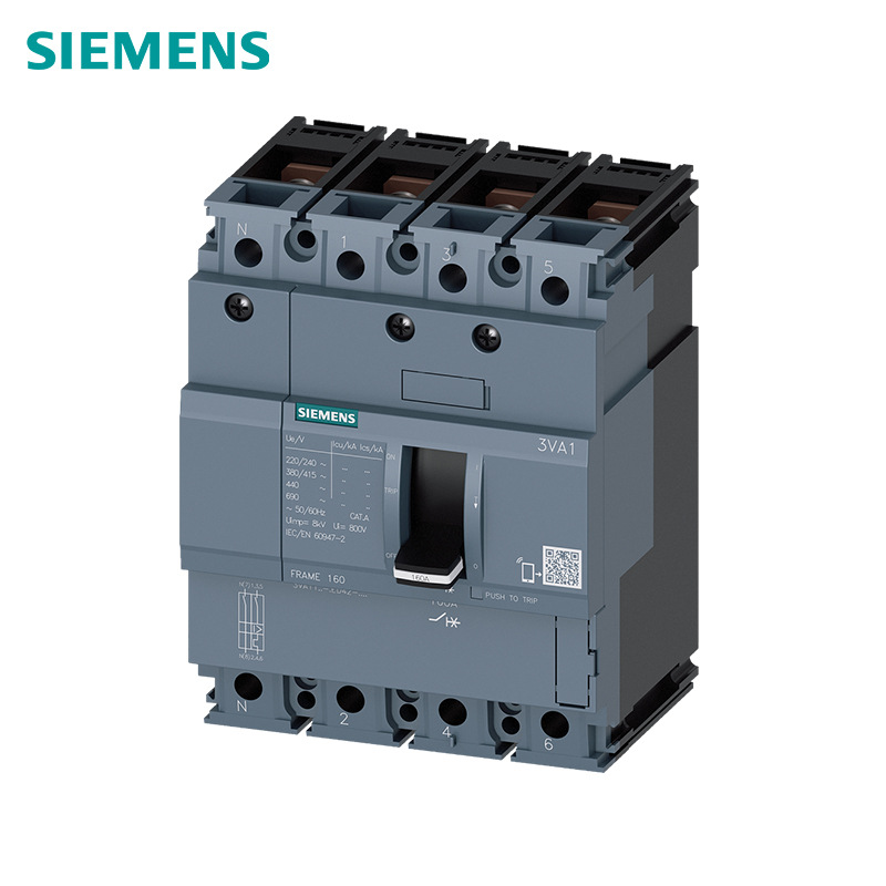 西门子断路器 3VA1 IEC 框架 160 通断能力等级 N Icu=25 kA