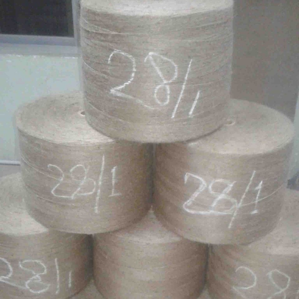 工厂走量低价直销优质孟加拉国进口孟麻28/1 麻袋级黄麻纱