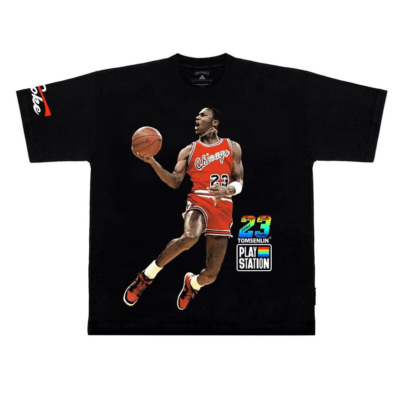 Summer New American-Style Michael Jordan Dunk Print T-Shirt, Pure Cotton Short-Sleeve Loose Trendy Top