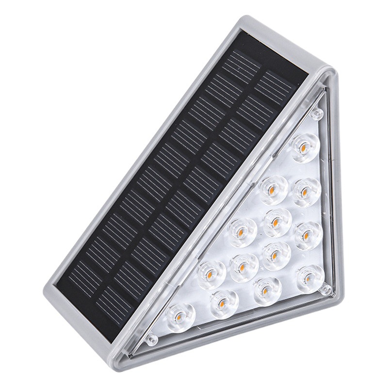 Escalera solar al aire libre paso de luz escalera paso de luz LED paso de luz de jardín lado luminoso Cableado-libre transfronterizo