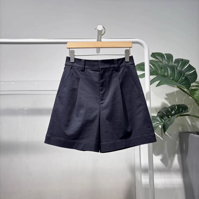Mm Mai Mai 26 Summer High-Waisted Casual Versatile Shorts for Women, Slimming Rolled-Edge Wide-Leg Straight Pants 5H4250551 Mm Mai Mai 26 Summer High-Waisted Casual Versatile Shorts for Women, Slimming Rolled-Edge Wide-Leg Straight Pants 5H4250551