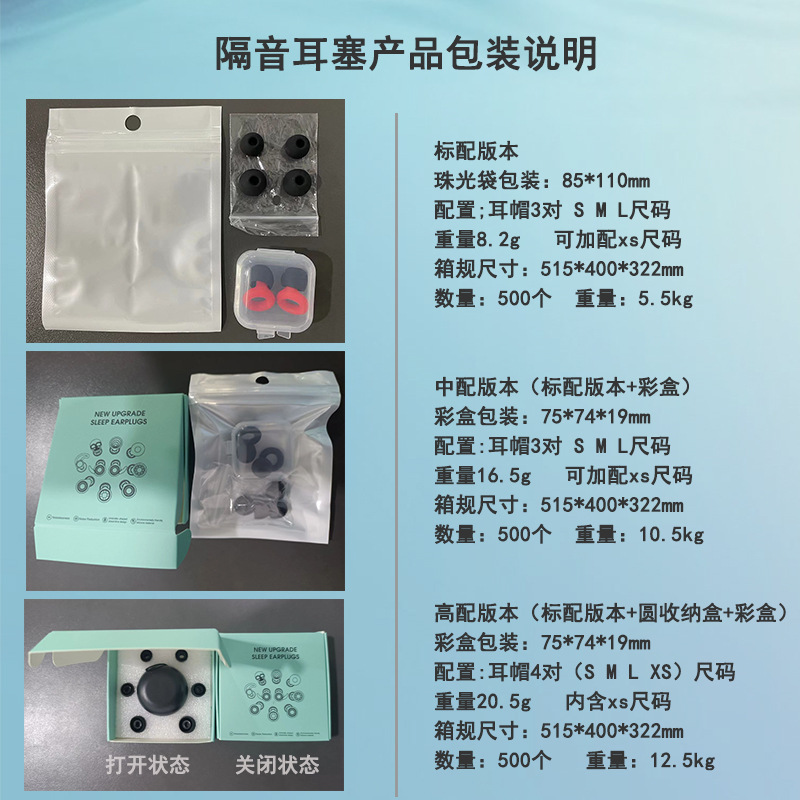 没入型ダブルリングピックアップ睡眠耳栓学生児童自習防音防止耳栓工業保護耳栓|undefined
