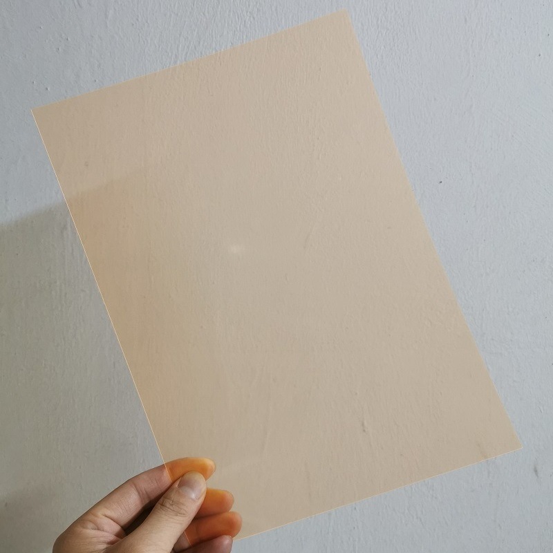 Papel de vidrio de color hecho a mano transparente DIY hoja dura transparente papel de plástico colorido para niños A4A5PVC alas papel de color