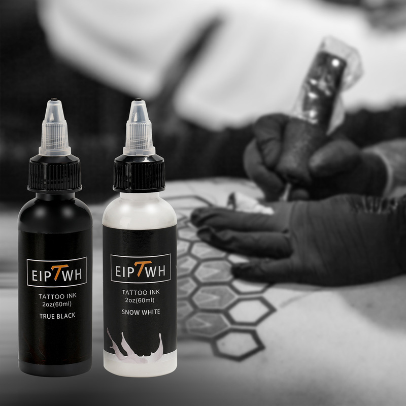 Tattoo Consumables 60ml Black Snow White Tattoo Color Professional Tattoo Black Water Consumables Dye Set