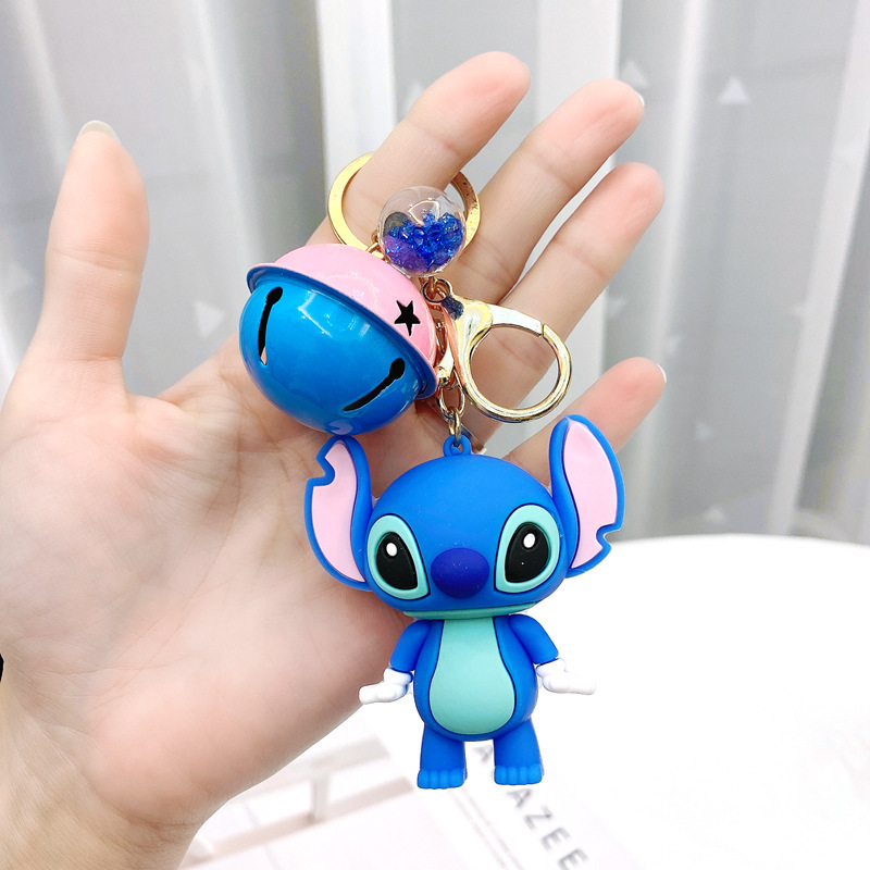 漫画かわいいステッチキーホルダークリエイティブカップルバッグ車のキーチェーンペンダントギフト小物卸売|undefined