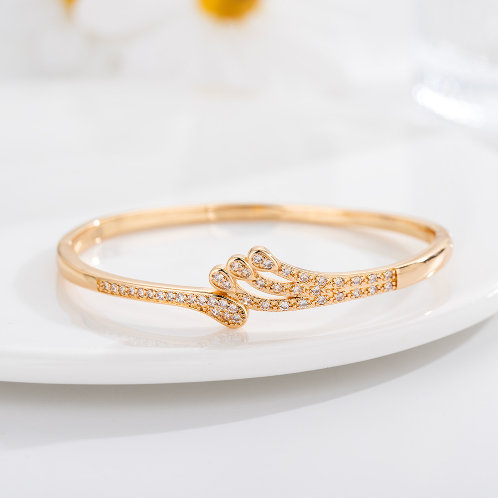 Seiko full diamond angel wing brazalete ligero lujoso temperamento de moda versátil pulsera alta sensación al por mayor