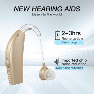 Behind-The-Ear Spot Rechargeable Hearing Aid Sound Amplifier for the Elderly Hearing Aid Sound Collector Cross-Border High-Power Wholesale