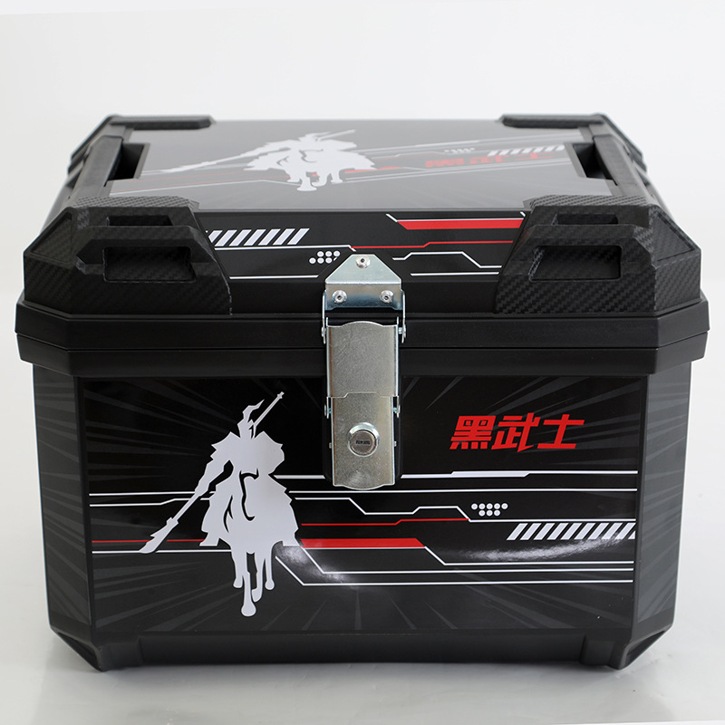 Electric Vehicle Storage Box, Motorcycle Tail Box, Large Capacity, Thickened and Durable, Large Size 47L, Storage for Electric Scooter Trunk