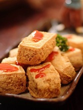 豆坊绍兴臭豆腐生胚油炸脆皮干子半成品盒装商用白色特产