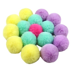 in stock supply handmade diy plush ball jewelry home decoration accessories toy accessories Christmas rabbit fur ball