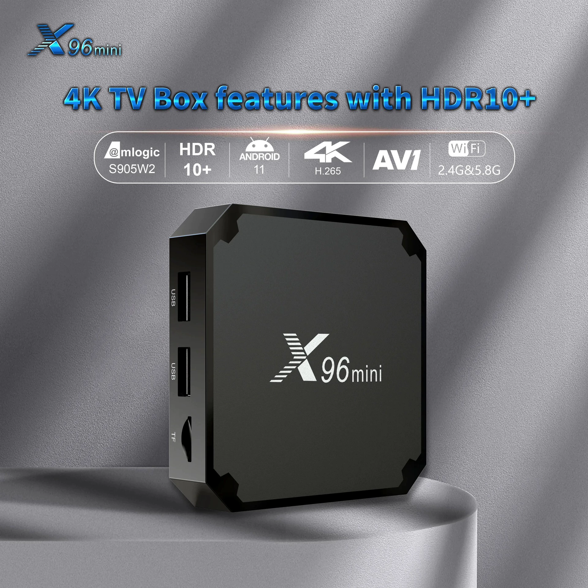 X96 mini сет-топ бокс Amlogic S905W2 wifi4K HD сетевой плеер TV Box
