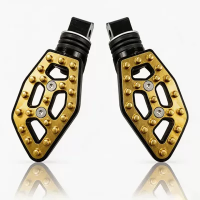 Motosiklet ləvazimatları və aksesuarları Alloy Hollow-Out Foot Pedals Metal - gold