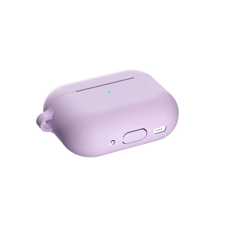 Силиконовый защитный чехол для Apple AirPods Pro 2, 2 мм, варианты мультицвета и металлической пряжки