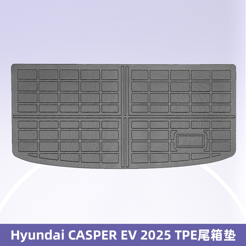 Aplicable a Hyundai CASPER EV 2025 3D todo el tiempo material TPE almohadilla de pie almohadilla del maletero