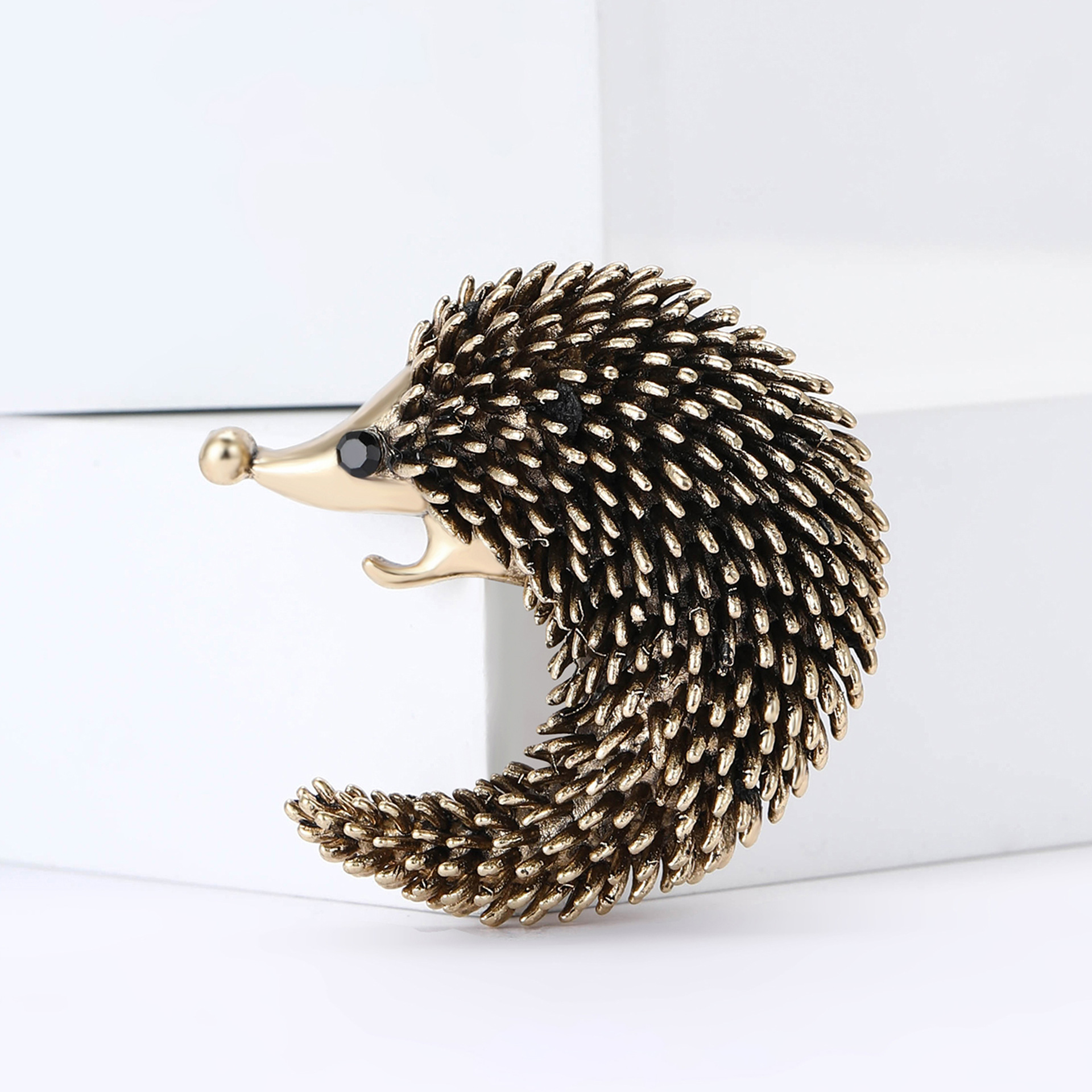 Брошь-ежик Meimei Jewelry серебристая