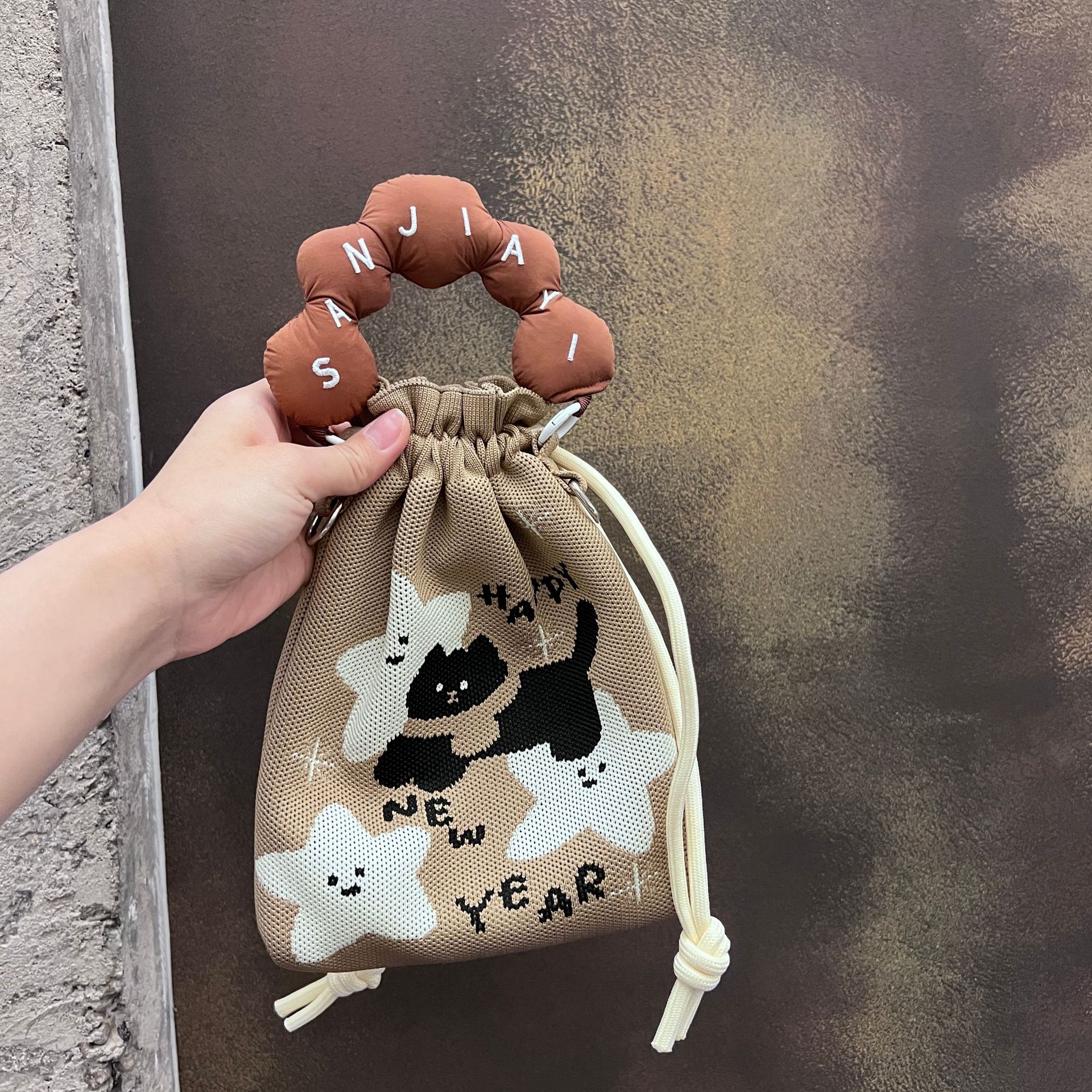 Star Cat-Black+Coffee Handle