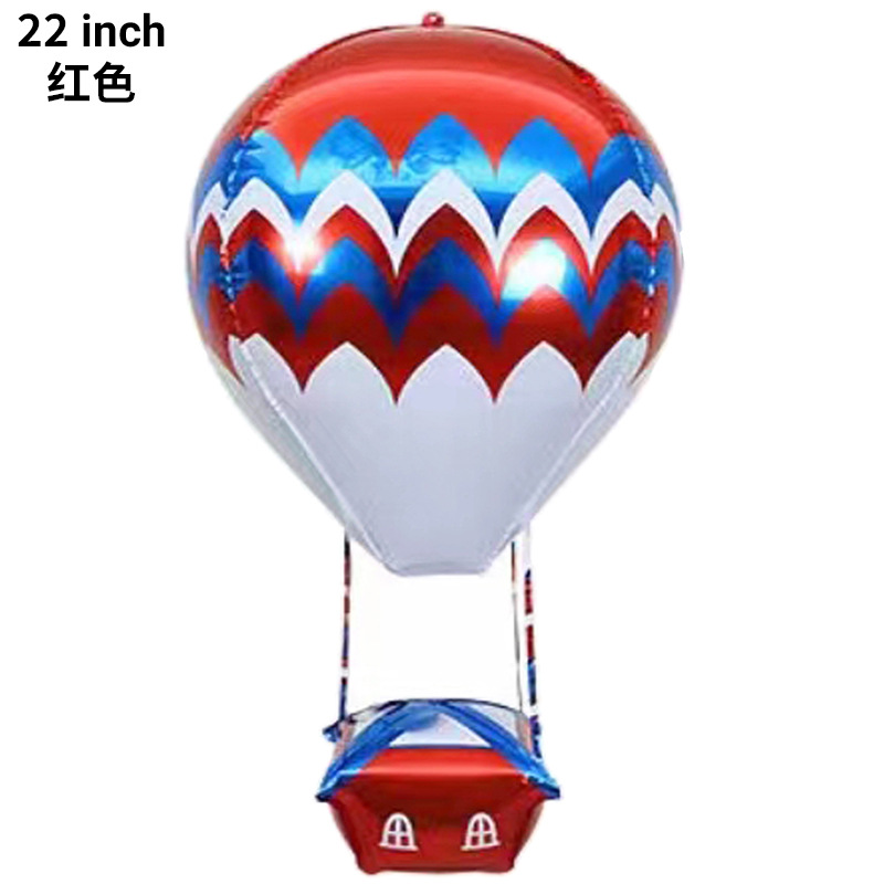 Globo de aire caliente de la casa globo de aluminio película globo fiesta de cumpleaños de los niños Decoración