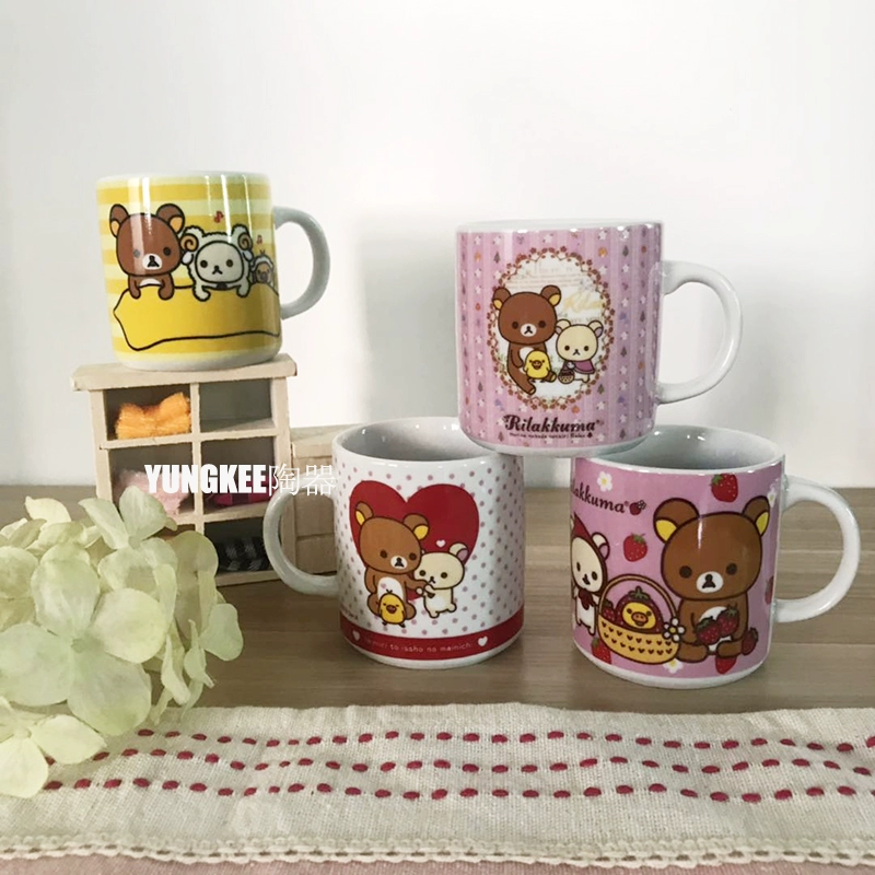 Пусречный чашка керамическая Easy Bear RILAKKUMA Mark Cup Размер Small Детский мультфильм маленькая чашка 6