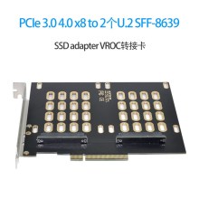 PCIe 3.0��ֿ�x8�D2 U.2 SFF-8639 SSD�űPVROC��п�VROC�D�ӿ�