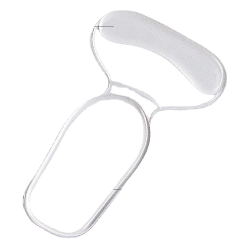 Venta al por mayor de dos en uno pegatinas de tacón de silicona tipo t pegatinas de pie antidesgaste de tamaño medio almohadilla de talón transparente antideslizante pegatinas de talón anti-dolor