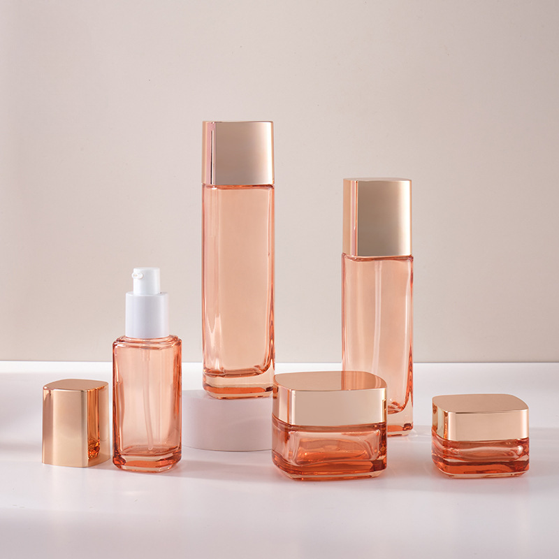 工厂现货直销 玻璃套装瓶旅行易携带分装瓶 化妆品精华乳液膏霜瓶