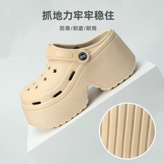 Women's Summer Outdoor Slides, Thick Rubber Sole Anti-Slip Eva Platform Sandals, Cute Cartoon Ins Style