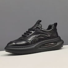 新款厚底真皮老爹鞋男ins超火男款潮鞋头层牛皮欧洲站运动休闲鞋