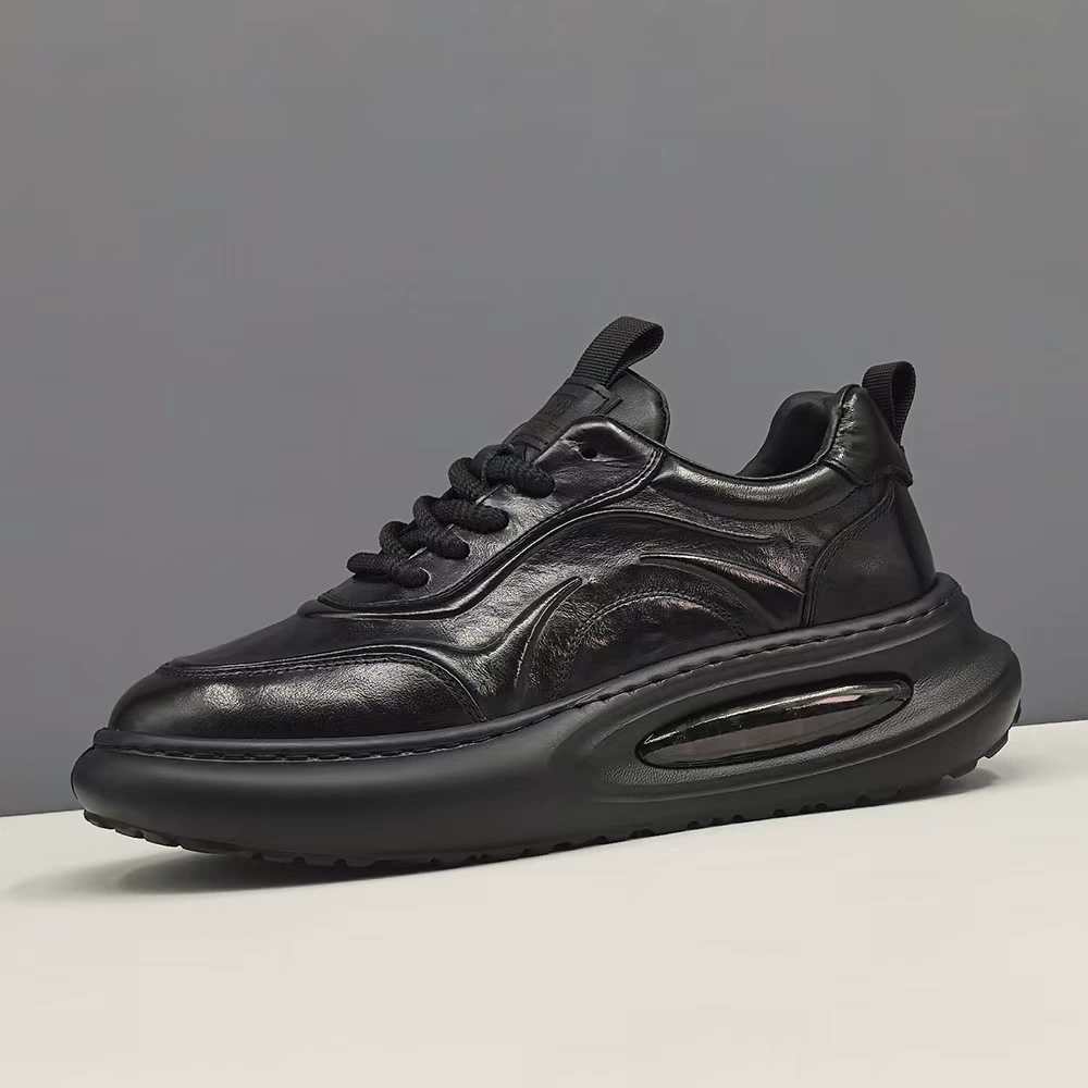 Новая толстая подошва кожаная обувь папы мужские туфли супер огненные мужские туфли