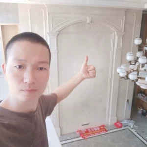[天然大理石背景墙 客厅 石材沙发电视墙背景边框线条全屋石材整装]